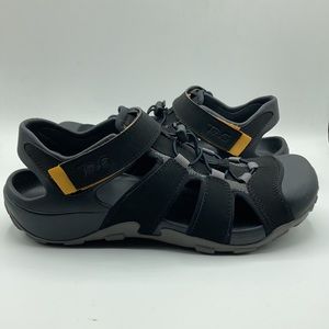 Teva Men's Flintwood Black Rubber Hiking Sandals